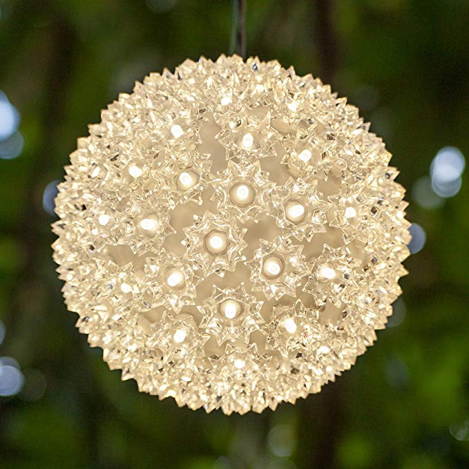 Wintergreen Lighting LED Starlight Sphere, LED Light Ball Sphere Light, Christmas Light Ball, Christmas Decoration (180 Lights, 10